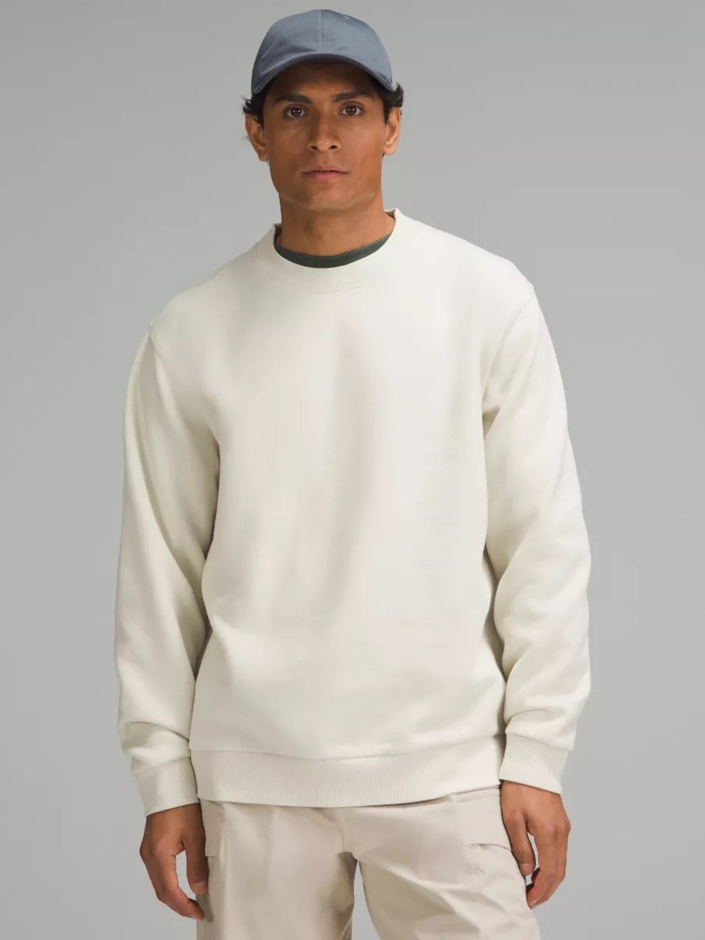 lululemon Steady State Crew Fleece Crewneck Sweatshirt in Bone